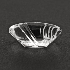 CRYSTAL FLAT BUFFTOP EVIL EYE OVAL (DES#112) 20X15MM 15.07 Cts.