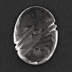 CRYSTAL FLAT BUFFTOP EVIL EYE OVAL (DES#112) 20X15MM 15.07 Cts.