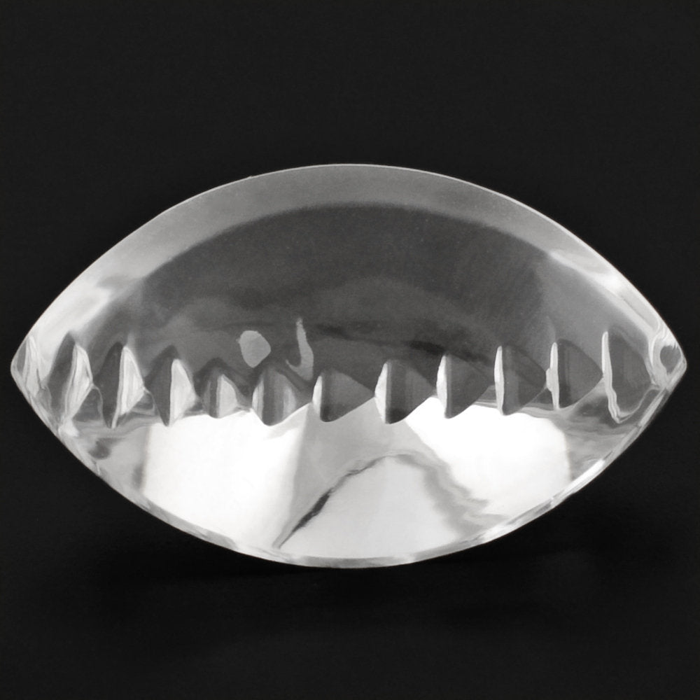 CRYSTAL BUFFTOP ZIP CUT BACK MARQUISE (DES#106) 20X12MM 9.75 Cts.