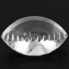 CRYSTAL BUFFTOP ZIP CUT BACK MARQUISE (DES#106) 20X12MM 9.75 Cts.