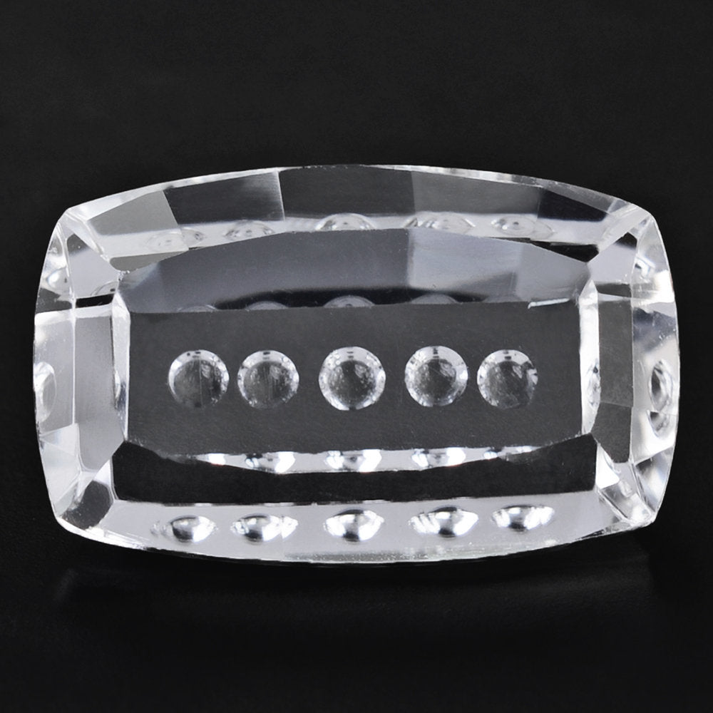 CRYSTAL BUBBLE LINE CUSHION (DES#124) 16X10MM 7.60 Cts.