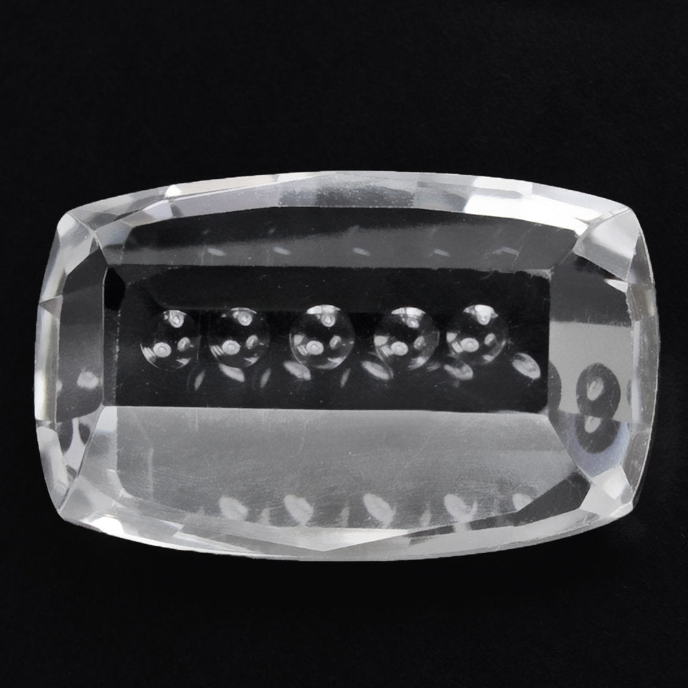 CRYSTAL BUBBLE LINE CUSHION (DES#124) 16X10MM 7.60 Cts.