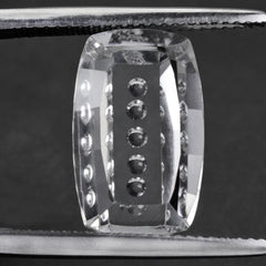 CRYSTAL BUBBLE LINE CUSHION (DES#124) 16X10MM 7.60 Cts.