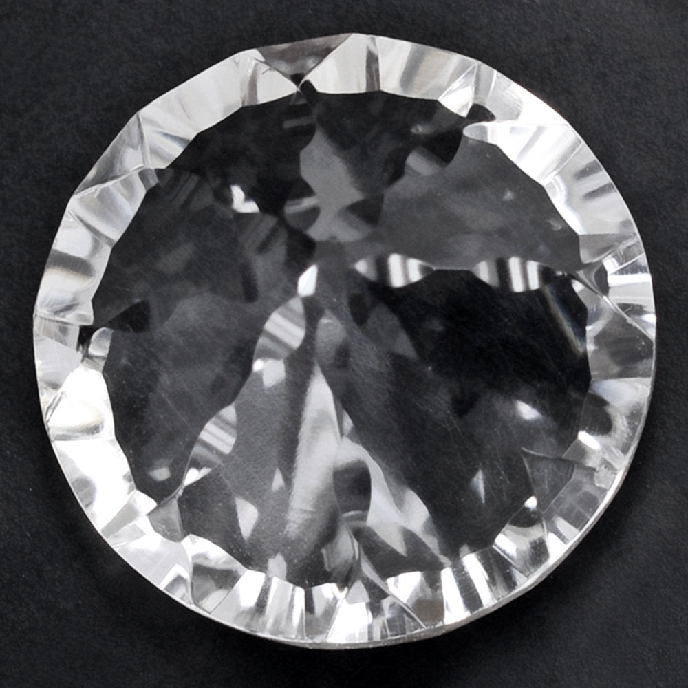 CRYSTAL CONCAVE SPLENDOR CUT ROUND (DES#74) 16MM 13.55 Cts.
