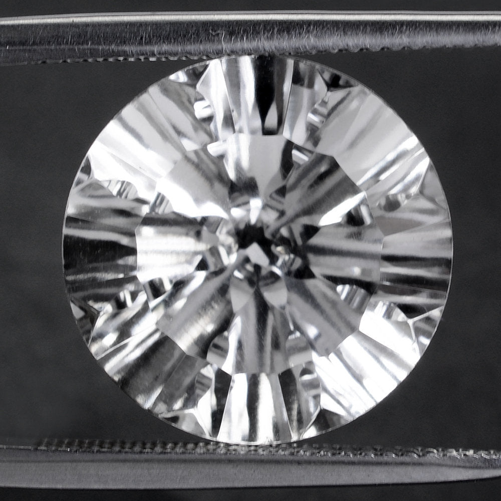 CRYSTAL CONCAVE SPLENDOR CUT ROUND (DES#74) 16MM 13.55 Cts.