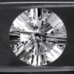 CRYSTAL CONCAVE SPLENDOR CUT ROUND (DES#74) 16MM 13.55 Cts.