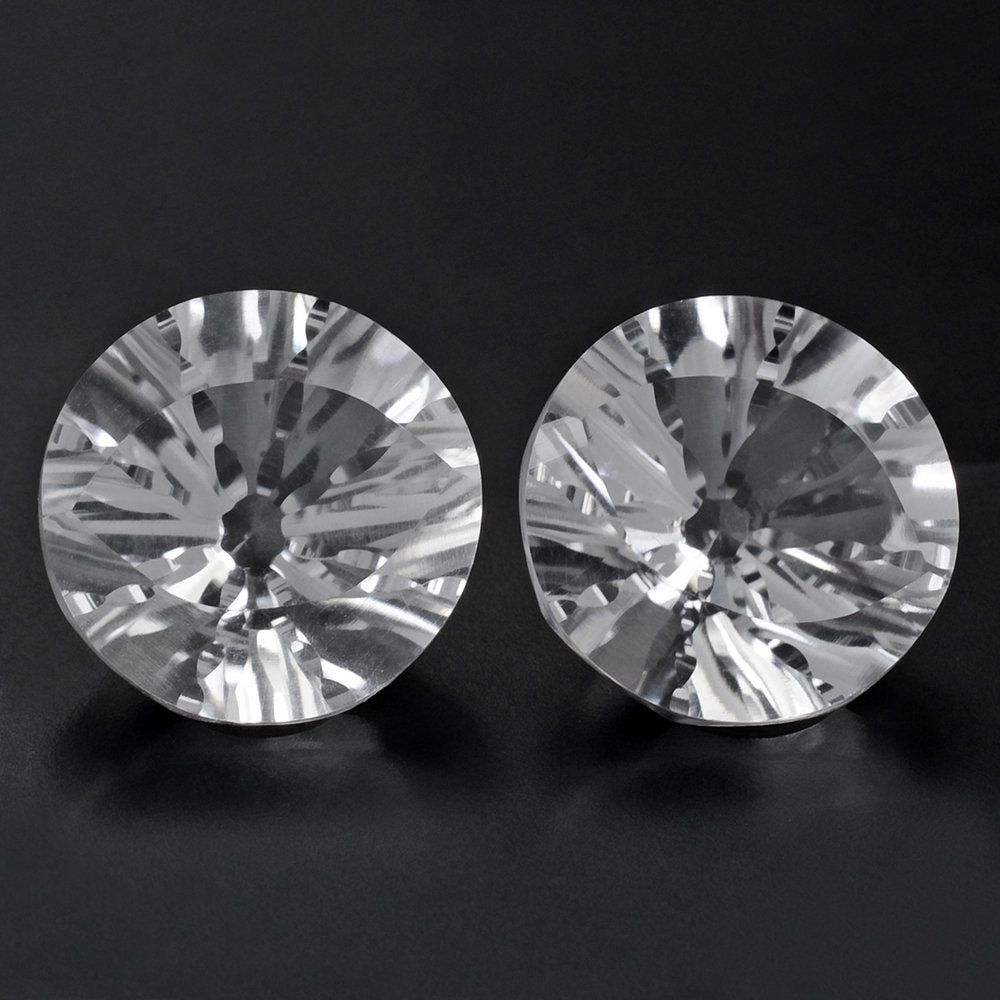 CRYSTAL EYE CUT ROUND (DES#89) 14MM 5.50 Cts.