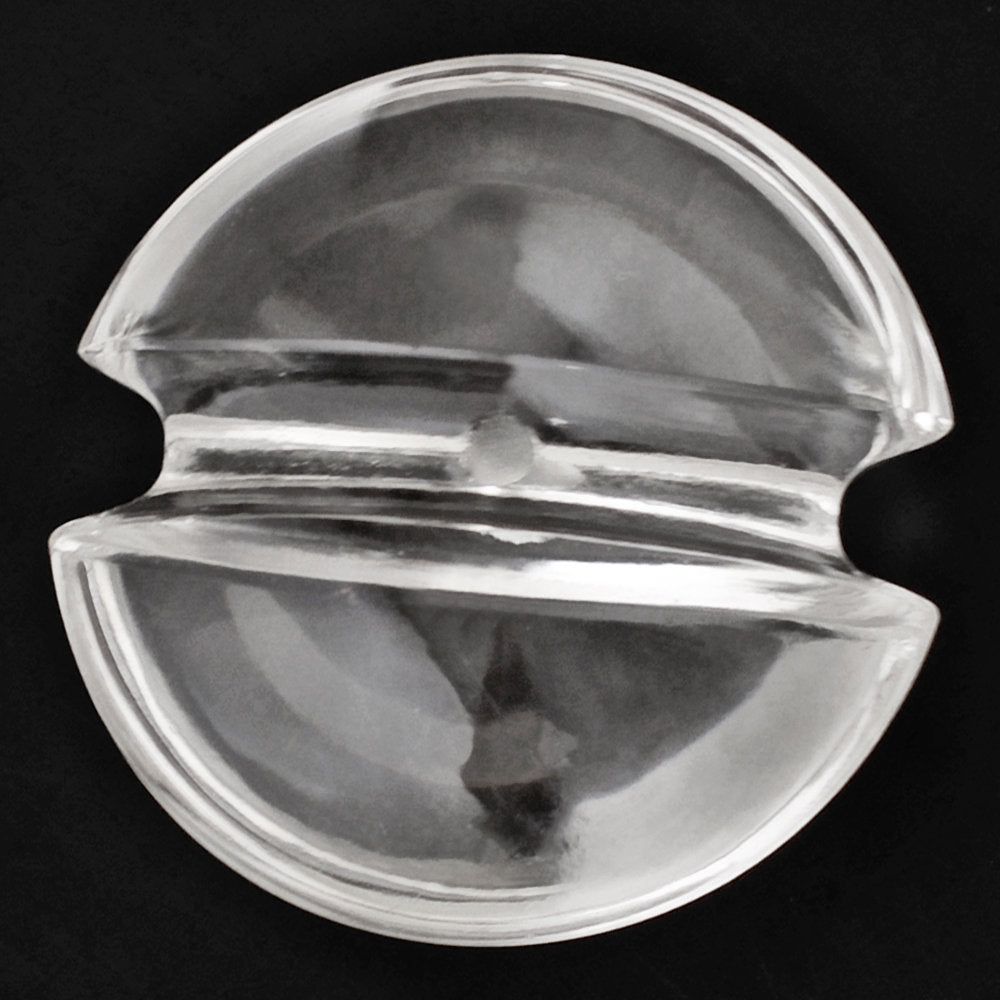 CRYSTAL LENTIL ROUND WITH CARVED BELT (DES#25) (FULL DRILL) 15MM 8.05 Cts.