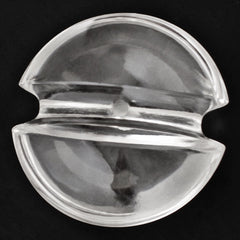 CRYSTAL LENTIL ROUND WITH CARVED BELT (DES#25) (FULL DRILL) 15MM 8.05 Cts.
