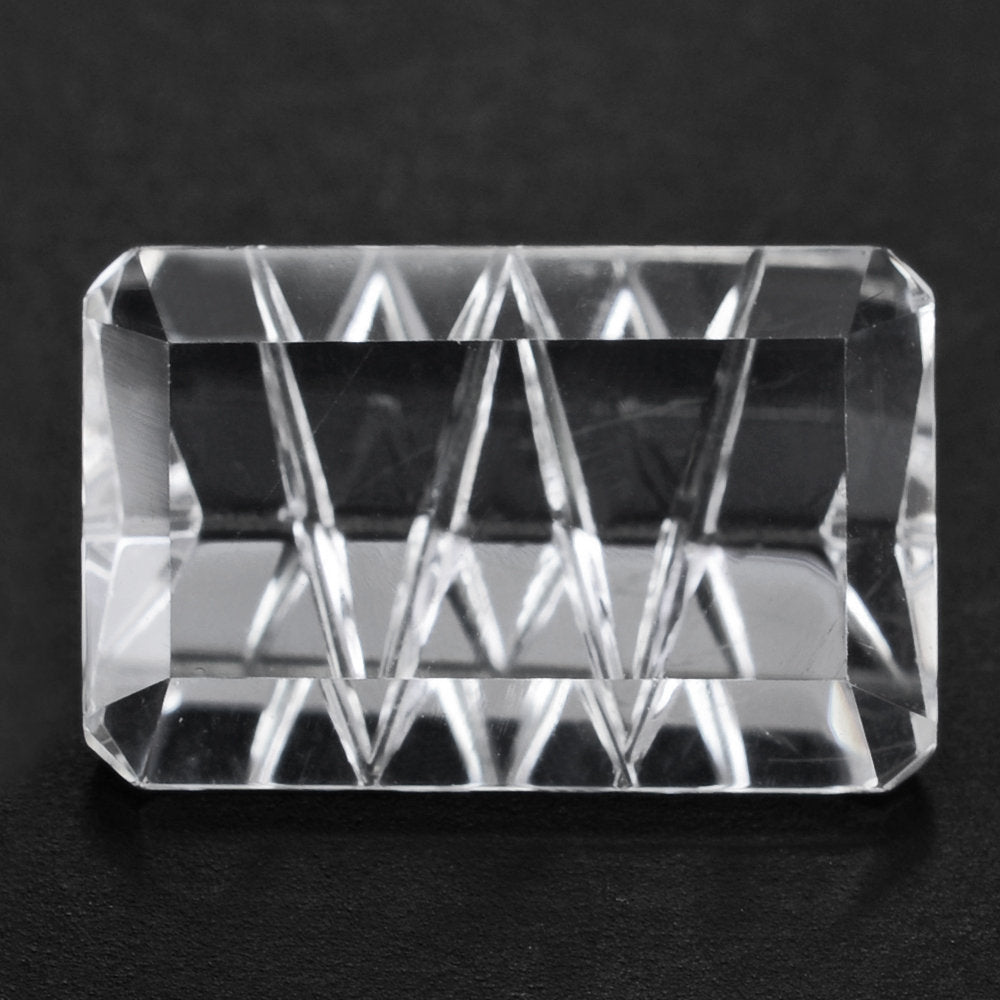 CRYSTAL CONCAVE LIGHTENING CUT OCTAGON (DES#99) 14X9MM 5.00 Cts.