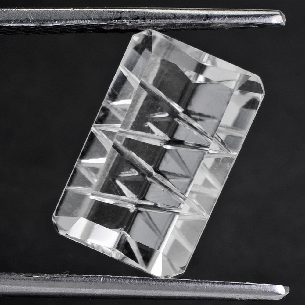 CRYSTAL CONCAVE LIGHTENING CUT OCTAGON (DES#99) 14X9MM 5.00 Cts.