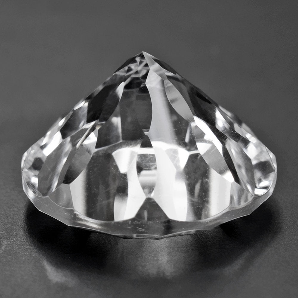 CRYSTAL CONCAVE SPLENDOR CUT ROUND (DES#74) 14MM 8.40 Cts.