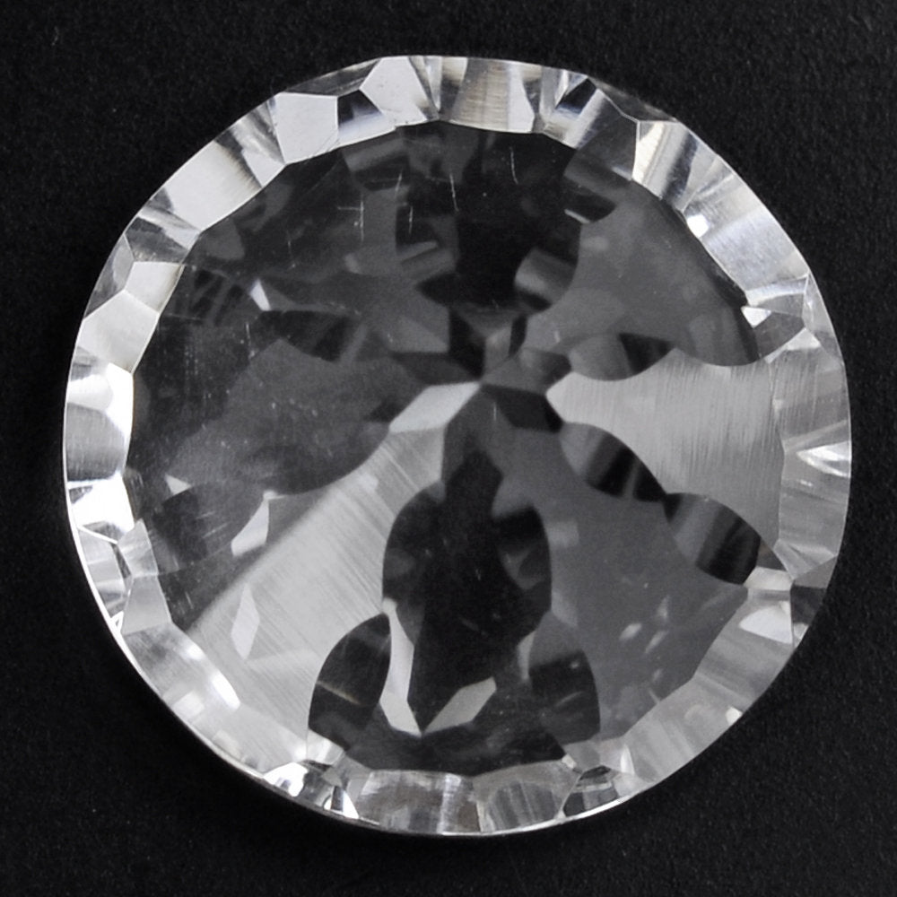 CRYSTAL CONCAVE SPLENDOR CUT ROUND (DES#74) 14MM 8.40 Cts.
