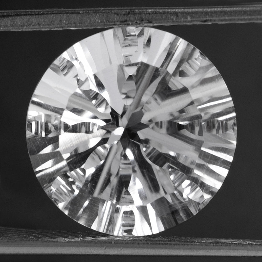 CRYSTAL CONCAVE SPLENDOR CUT ROUND (DES#74) 14MM 8.40 Cts.