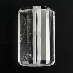CRYSTAL STEP CUT BARREL (FULL DRILL 1MM) (HI) 25X16MM 62.82 Cts.