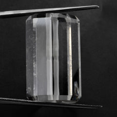 CRYSTAL STEP CUT BARREL (FULL DRILL 1MM) (HI) 25X16MM 62.82 Cts.