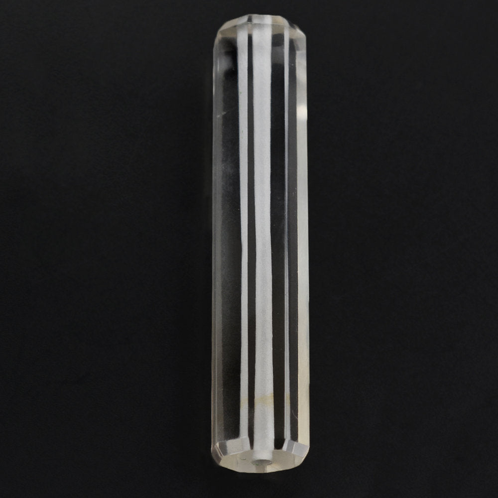CRYSTAL STEP CUT BARREL (FULL DRILL 1MM) 34X7MM 17.00 Cts.