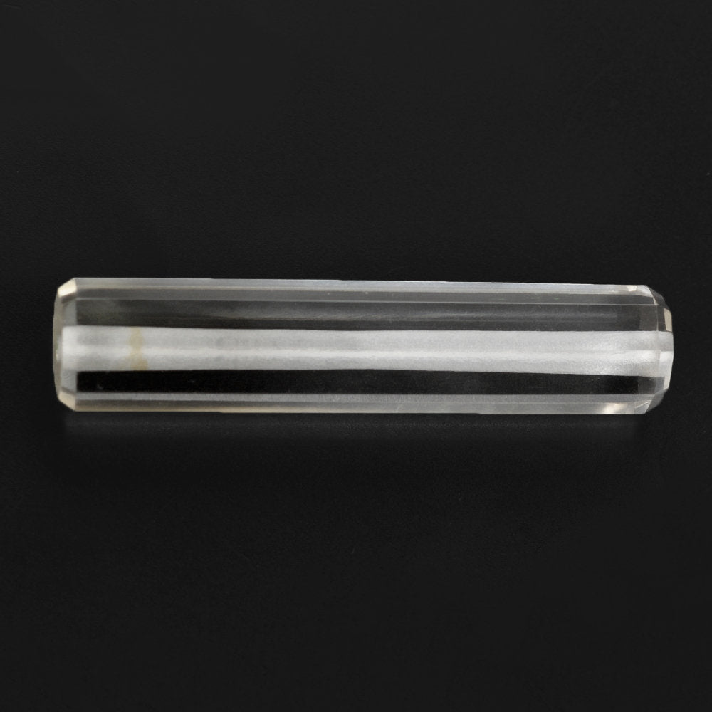 CRYSTAL STEP CUT BARREL (FULL DRILL 1MM) 34X7MM 17.00 Cts.