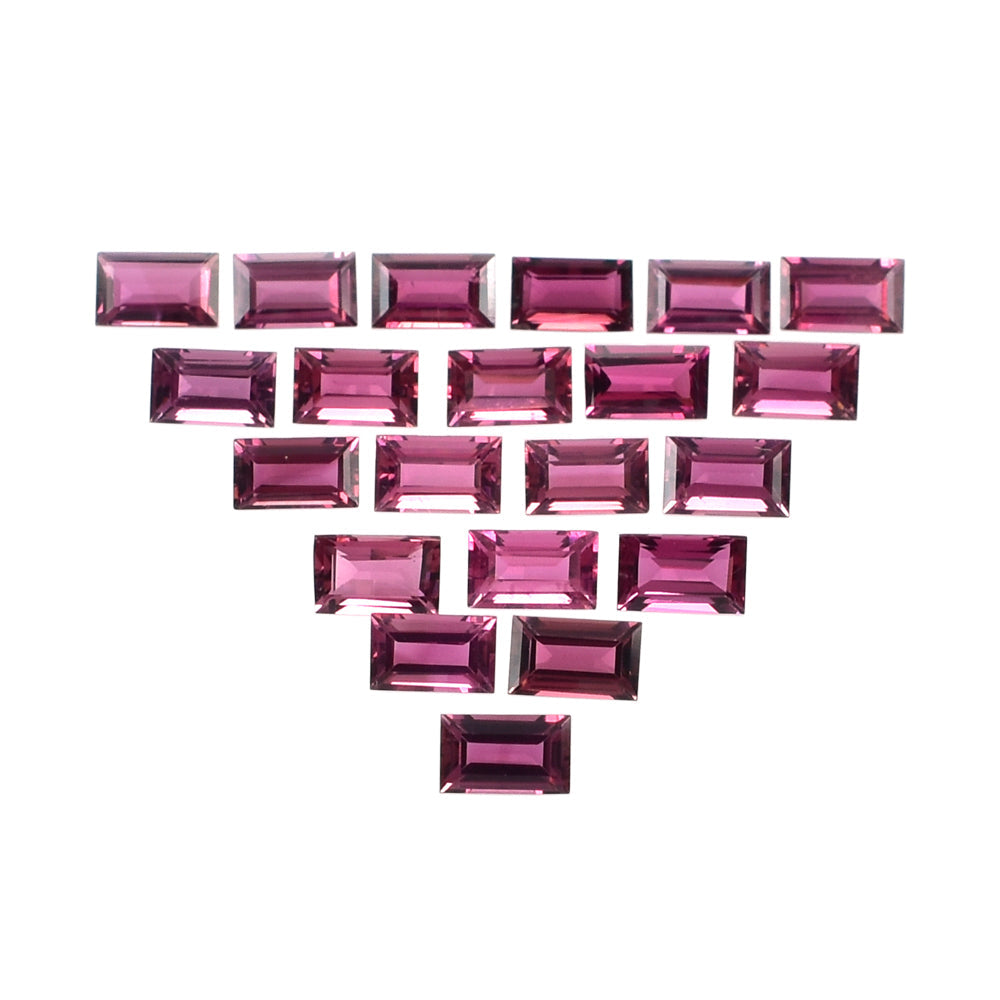 RUBELLITE CUT BAGUETTES 5X3MM 0.32 Cts.
