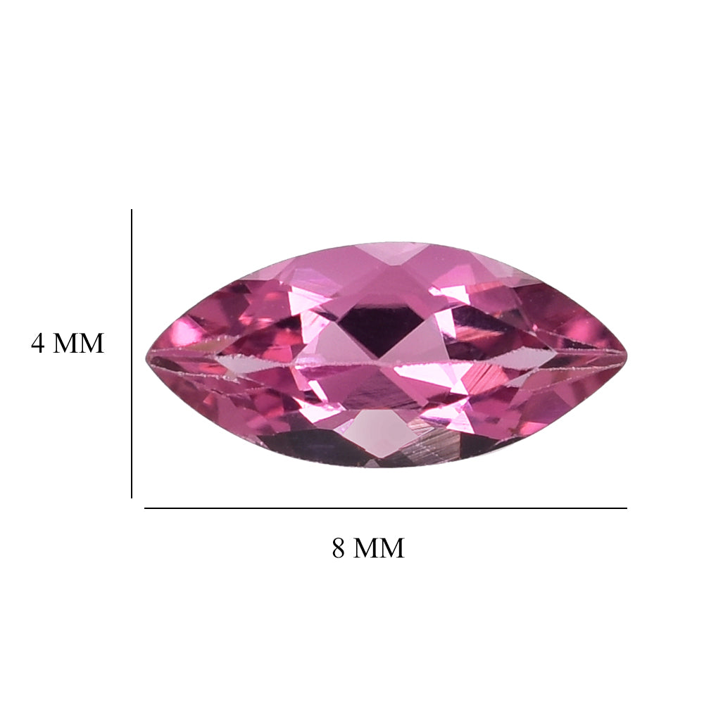 RUBELLITE CUT MARQUISE (SUPER) 8X4MM 0.52 Cts.