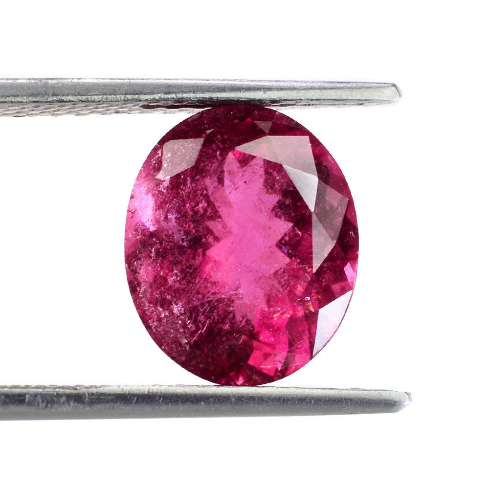 RUBELLITE CUT OVAL (HI) (RED) 12X10MM 5.25 Cts.
