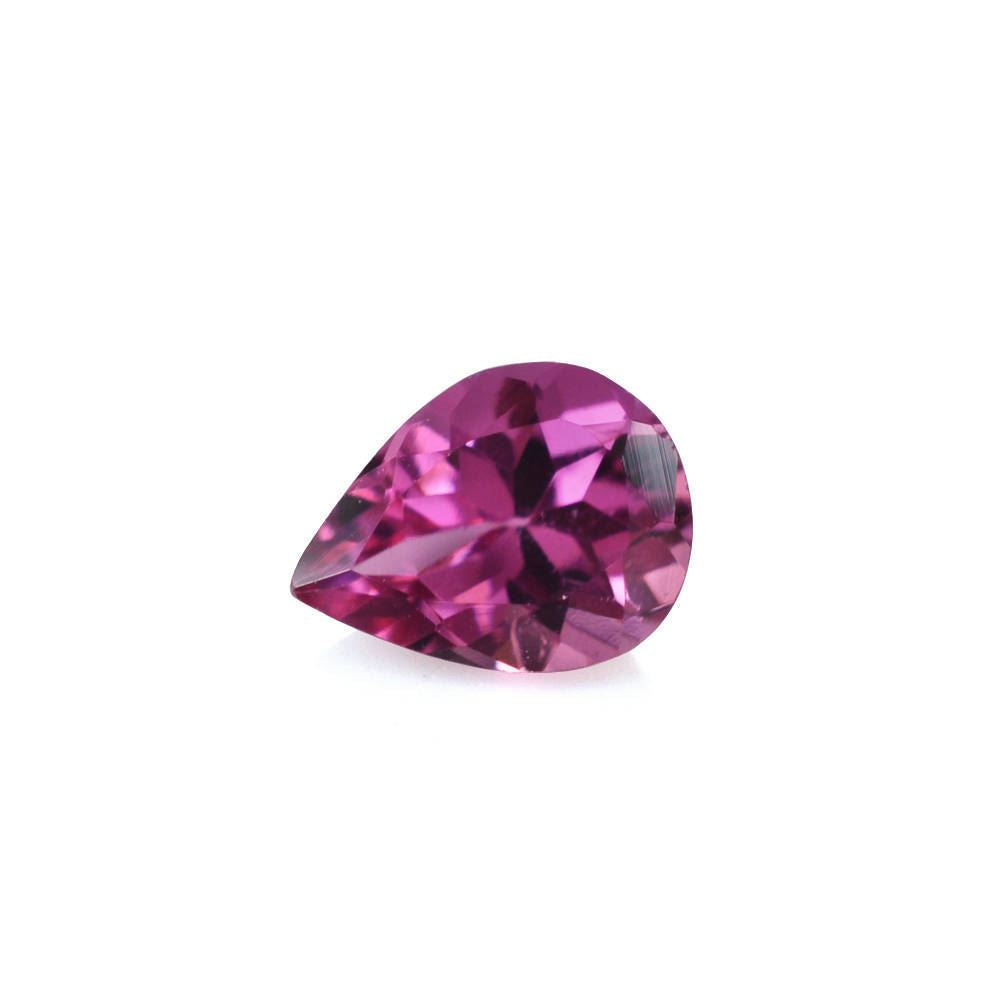 RUBELLITE CUT PEAR 5X4MM 0.40 Cts.
