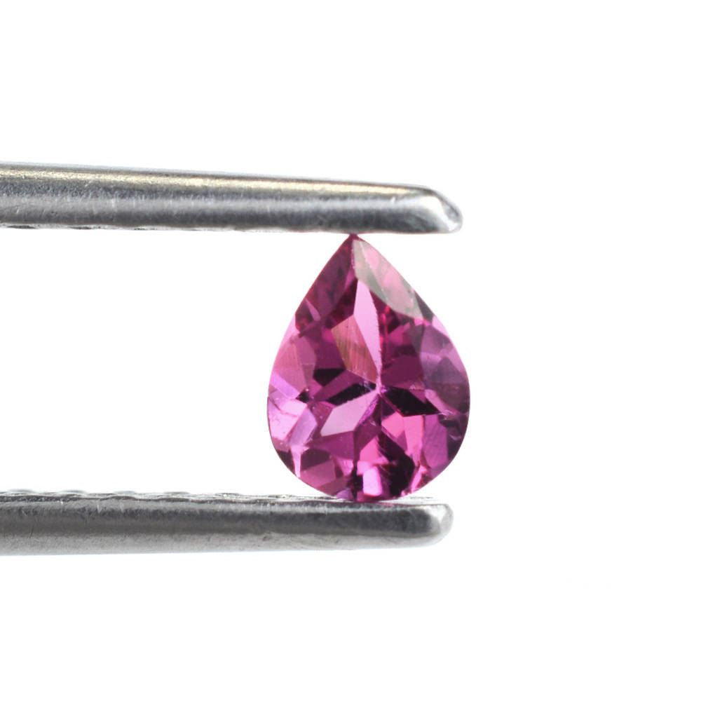 RUBELLITE CUT PEAR 5X4MM 0.40 Cts.