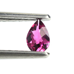 RUBELLITE CHECKER CUT PEAR 6X4MM 0.32 Cts.