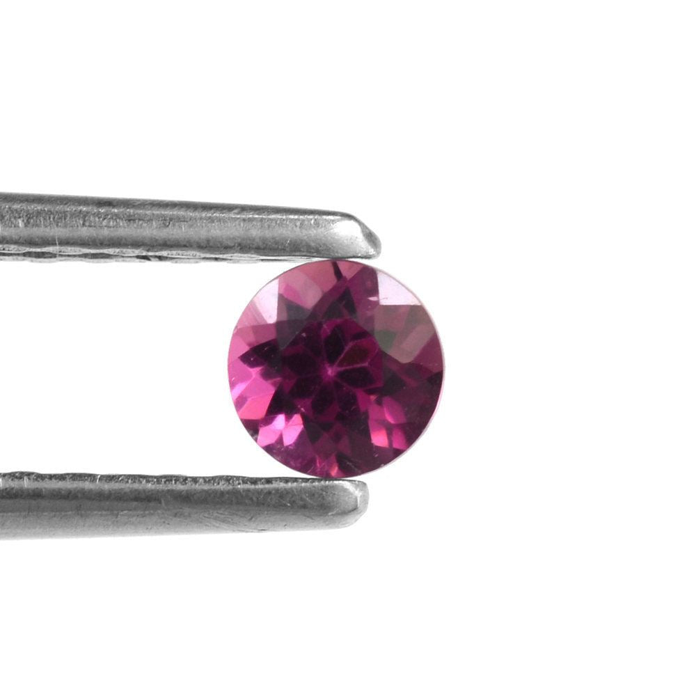 RUBELLITE CUT ROUND 4MM 0.26 Cts.