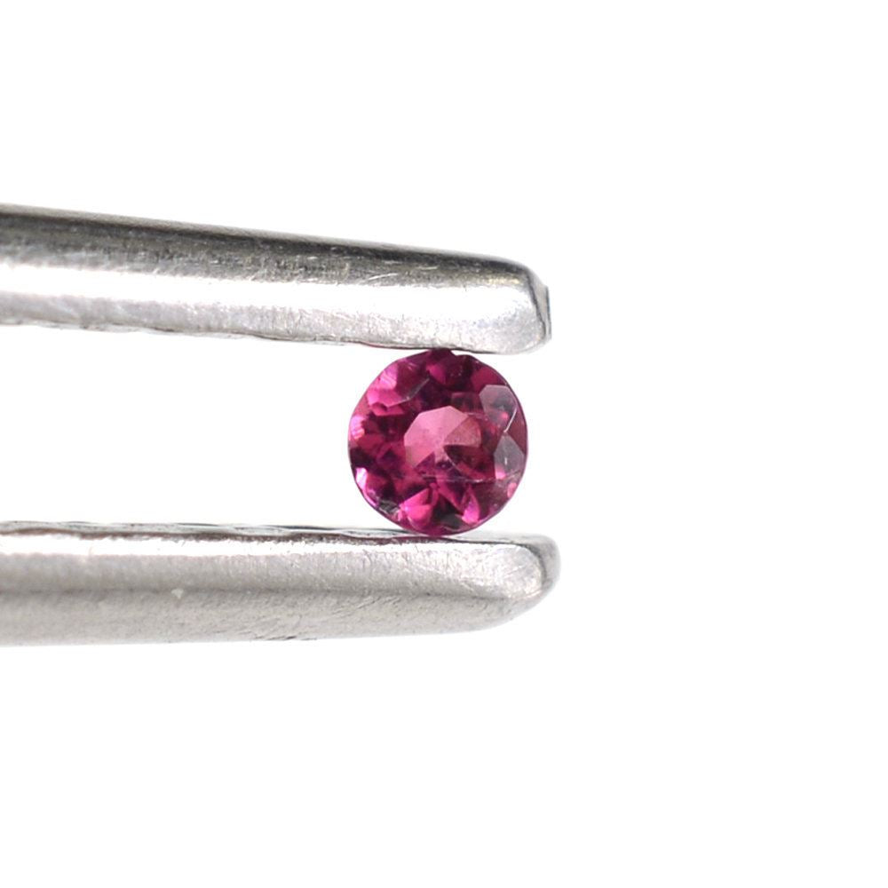 RUBELLITE CUT ROUND (DARK) 1.70MM 0.02 Cts.