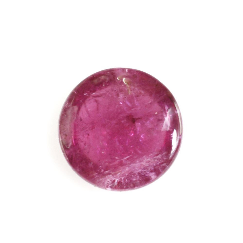 RUBELLITE ROUND CAB (DARK/HI) 8 MM 2.38 Cts.