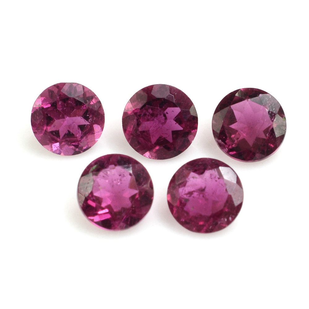 RUBELLITE CUT ROUND (DARK/HI) 4.50 MM 0.30 Cts.