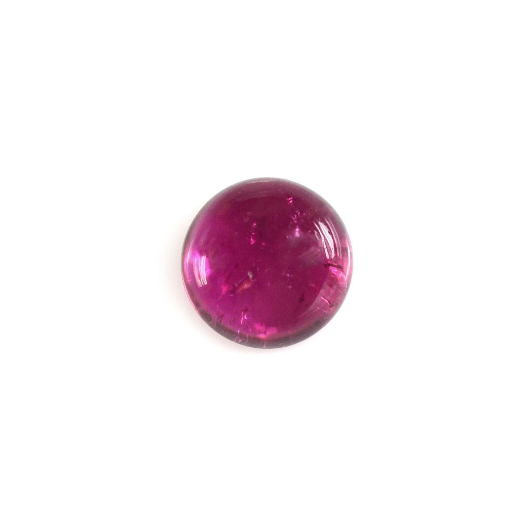RUBELLITE ROUND CAB (DARK/HI) 5MM 0.65 Cts.