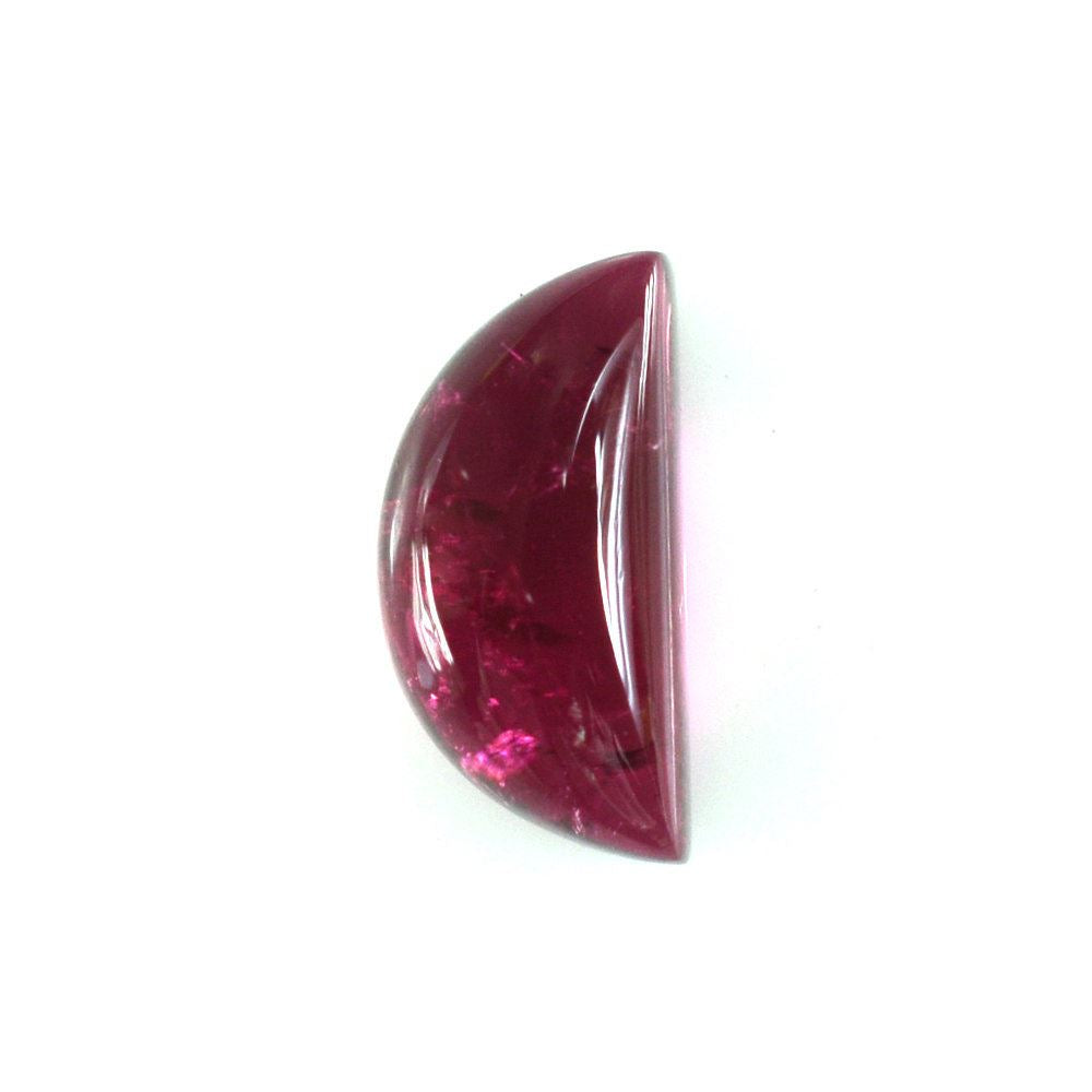 RUBELLITE D SHAPE FANCY CAB (DARK/SI) 9X4.50MM 1.59 Cts.