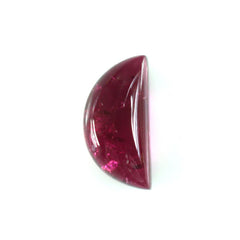 RUBELLITE D SHAPE FANCY CAB (DARK/SI) 9X4.50MM 1.59 Cts.