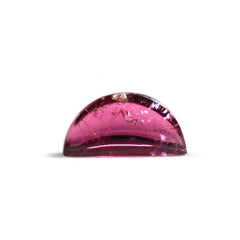 RUBELLITE D SHAPE FANCY CAB (DARK/SI) 9X4.50MM 1.59 Cts.