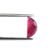 RUBELLITE D SHAPE FANCY CAB (DARK/SI) 9X4.50MM 1.59 Cts.