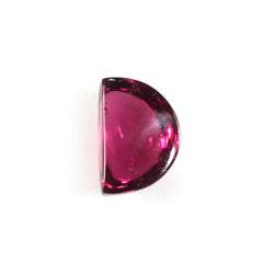 RUBELLITE D SHAPE FANCY CAB (DARK/SI) 6X4 MM 0.87 Cts.