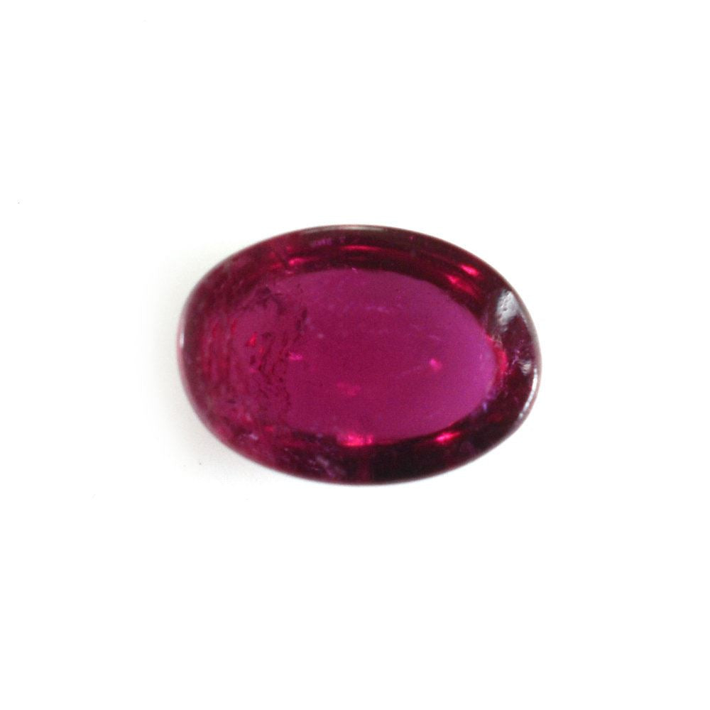 RUBELLITE OVAL CAB (DARK/SI) 7X5 MM 0.94 Cts.
