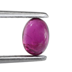 RUBELLITE OVAL CAB (DARK/SI) 7X5 MM 0.94 Cts.