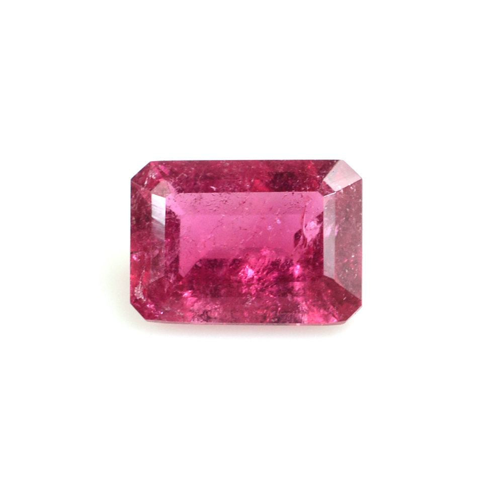 RUBELLITE CUT OCTAGON (MEDIUM/HI) 7X5MM 0.98 Cts.