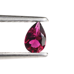 RUBELLITE CUT PEAR (DARK/HI ) 6X4 MM 0.37 Cts.