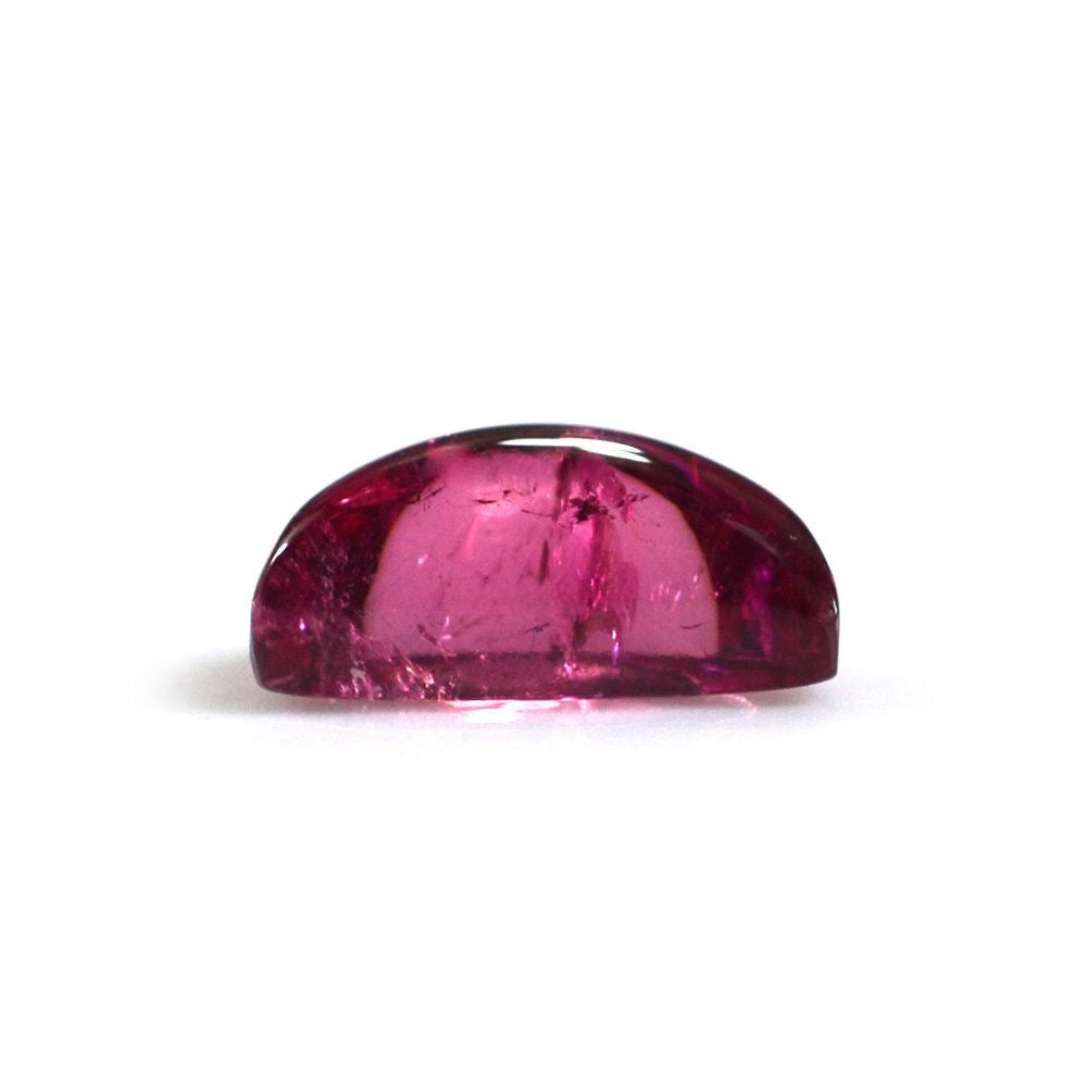 RUBELLITE D SHAPE FANCY CAB (MEDIUM/SI) 9X4.50 MM 1.53 Cts.