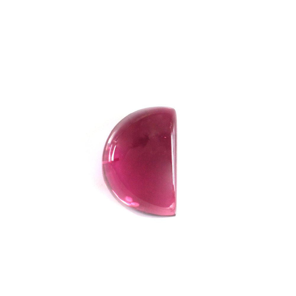 RUBELLITE D SHAPE FANCY CAB (MEDIUM/SI) 6X4 MM 0.85 Cts.