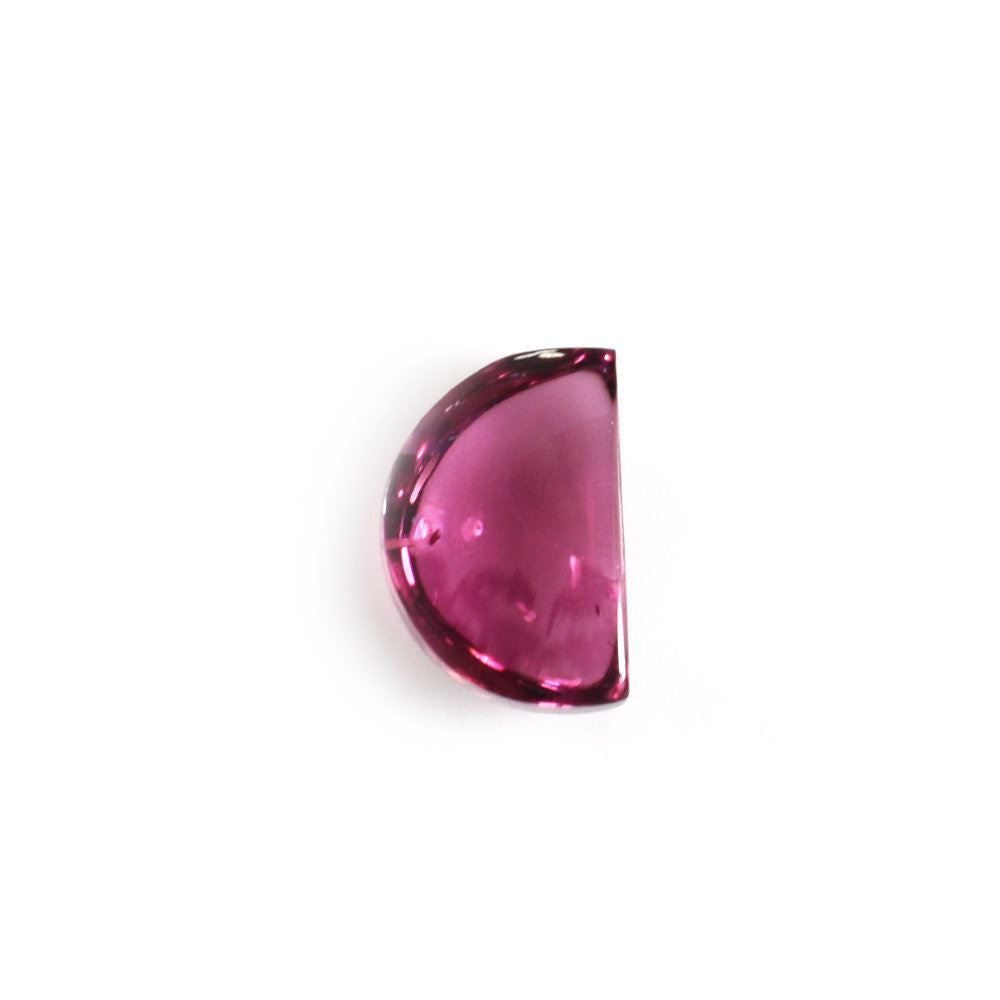 RUBELLITE D SHAPE FANCY CAB (MEDIUM/SI) 6X4 MM 0.85 Cts.