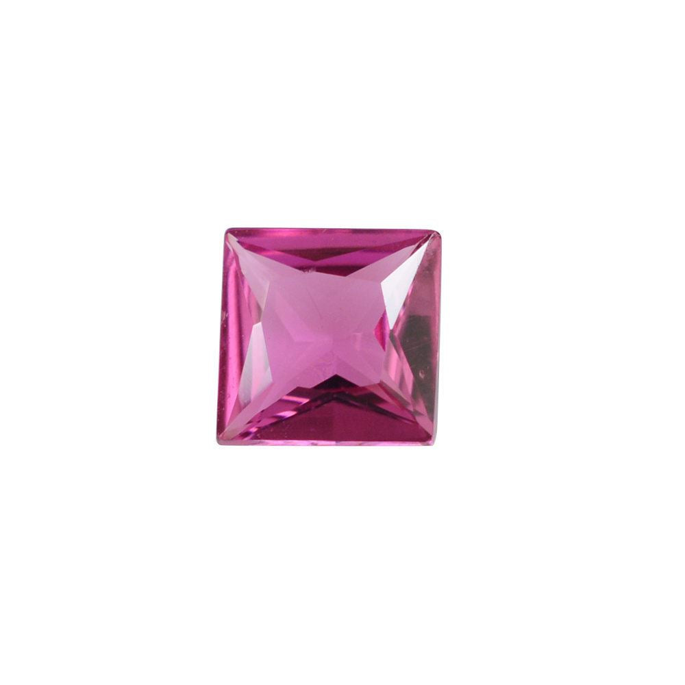 RUBELLITE PRINCESS CUT SQUARE (MEDIUM/SI) 4 MM 0.32 Cts.