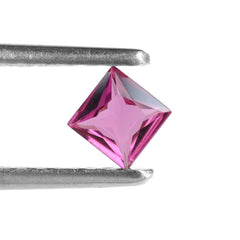 RUBELLITE PRINCESS CUT SQUARE (MEDIUM/SI) 4 MM 0.32 Cts.