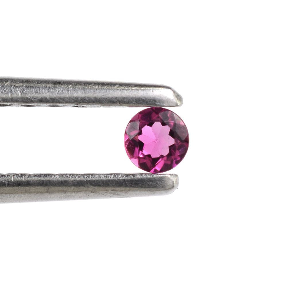 RUBELLITE CUT ROUND (MEDIUM/SI) 2.50 MM 0.06 Cts.