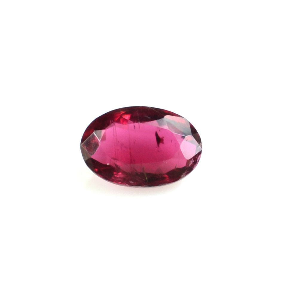 RUBELLITE CUT OVAL 6X4MM (VERY DARK) 0.58 Cts.