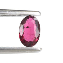 RUBELLITE CUT OVAL 6X4MM (VERY DARK) 0.58 Cts.